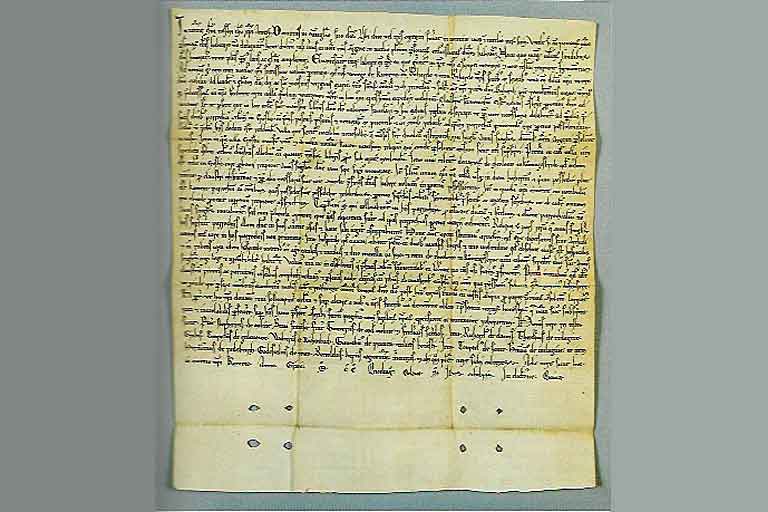 Urkunde der Klostergründung