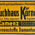 Reklameschild Tuchhaus Körner