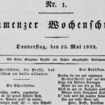 Kamenzer Wochenblatt Nr 1